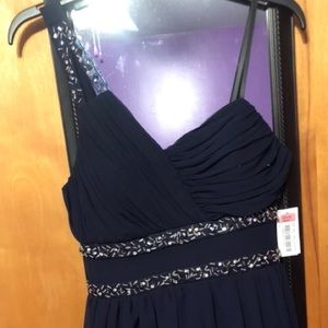 Short formal dress — Navy Blue